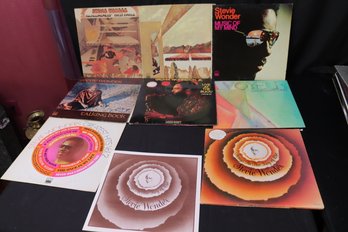 Lot Of 8 Vintage Record Albums Featuring Stevie Wonder