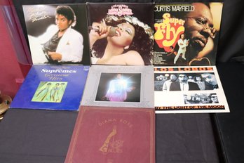 Lot Of 7 Vintage Record Albums With Diana Ross And Donna Summer