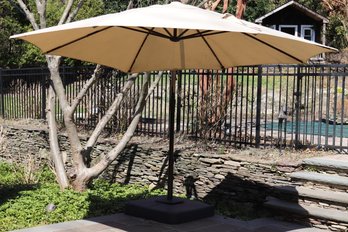 Hampton Bay Solar Umbrella Lever Umbrella