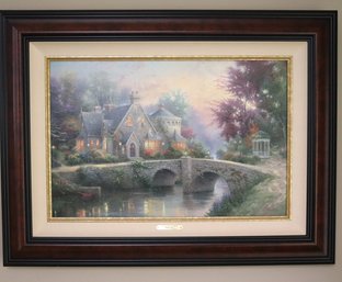 'Lamplight Manor Thomas Kinkade Limited Edition Lithograph With COA 3059/4950