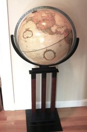 Replogle 16-inch Diameter Globe World Classic Series Made In USA Home Decor On Stand