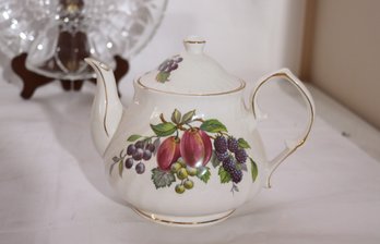Hitaki Potteries Bone China Kettle And Limoges France Hand Painted Pedestal Cake Dish And More