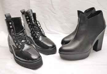 The Kooples Size 39 Lace Up Booties And Stuart Weitzman 9M Booties