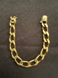 14k Yg Heavy Link Bracelet
