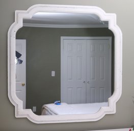 Wall Mirror In White Wash Finish