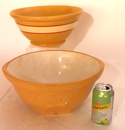 Vintage Yellow Ware Bowl By Green