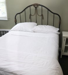 Full Size Wrought Aluminum Headboard Includes Simmons Mattress And Box Spring