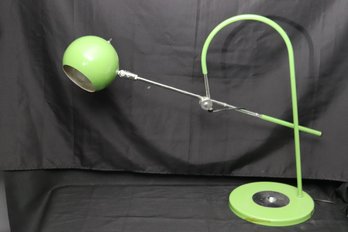 Mid- Century Modern Green Orb Table Lamp In The Style Of Sonnemann.