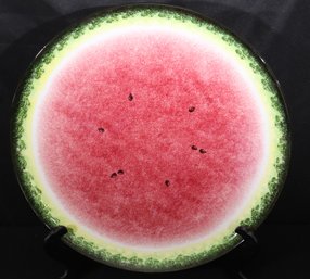 Large Tiffany And Co. Watermelon Platter 16.5 Round