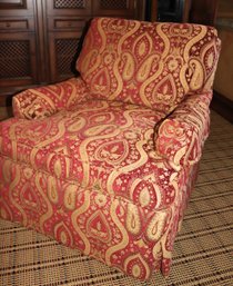 Hickory Chair Custom Swivel Chair With Custom Textured Fabric