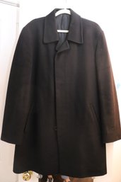 Saks 5th Avenue Wool Coat Approx Size Large / 42 Made In Italy
