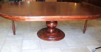 Bausman And Co. Fine French Furniture Dining Table With Plank Top, With 2 Additional  Leaves