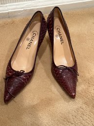 Chanel Women's Alligator High Heels / Shoes Size