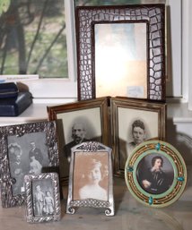 Collection Of Assorted Picture Frames As Pictured Includes Artemis Leather 5x7
