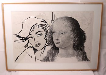 Josef Levi Still Life With Lichtenstein & Leonardo 1987 Lithograph A.P 6/10