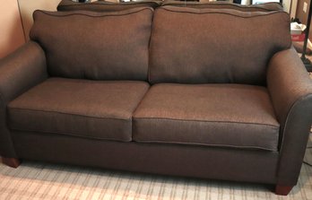 Contemporary Neutral Tone Loveseat Sofa Bed