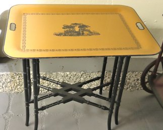 Vintage Toleware Tray Table