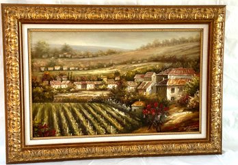 Italian Landscape Painting Signed By The Artist