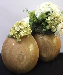 Decorative Vases With Floral Arrangement