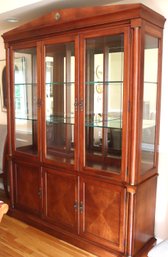 Ethan Allen China Cabinet With Flatware Drawer