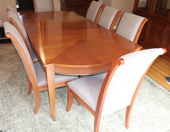 Ethan Allen Dining Table With 8 Chairs