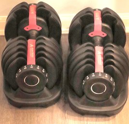 Two Sets Of Albatross Manufacturing Adjustable Dumbbell Weights 5 Lbs. - 52.5.