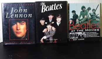 Collection Of Beatles Books Including Beatles At The Movies, The Beatles And John Lennon