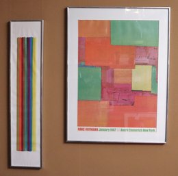 Hans Hofmann Framed Exhibition Poster 1967, And Another Framed Print.