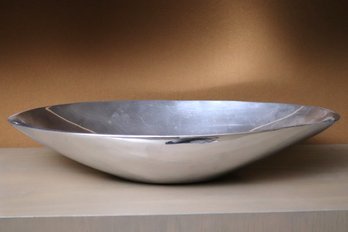 Large Vintage Nambe Pewter Oval Centerpiece Bowl.