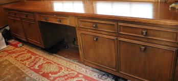 Extra-long Credenza Desk With Many Drawers For All Your Storage Needs