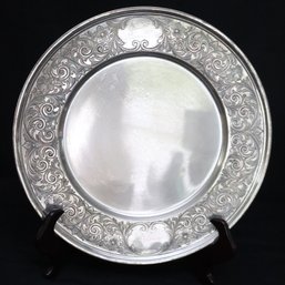 Gorham Sterling Silver Fancy Charger Plate 16.17 OZT