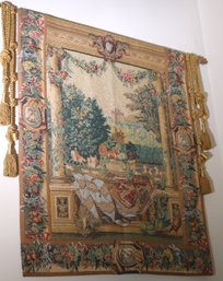 Versailles Castle Italian Tapestry Measures Approximately 37 X 46 Inches