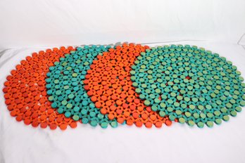 Fun Colorful 70s Style Beaded Placemats