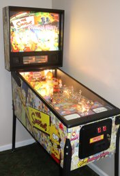 The Simpsons Pinball Party In Overall Excellent Condition For Age In Good Working Condition, Tested With Key.