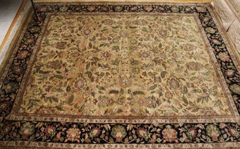 Pak-Indi Wool Handmade Rug Measures Approximately 93.5 X 115 Inches