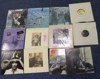 Vintage Records Include Rod Stewart, Carly Simon, The Beach Boys, Carole King And More As Pictured.