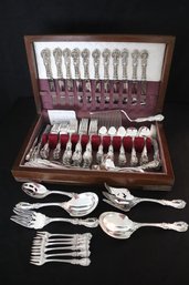 Reed And Barton Burgundy Sterling Silver Flatware Set-125 Total Pieces