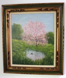 Robert Bianco Cherry Blossom Signed Painting