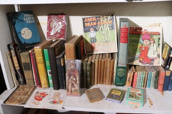 Collection Of Assorted Vintage Childrens Books As Pictured Titles Include Alice In Wonderland And More