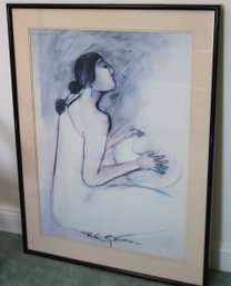 RC Gorman Framed Print Measures Approximately 30.5 W X 39.5 Tall In The Frame.