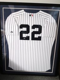 Robinson Cano # 22 Signed NY Yankees Jersey By Steiner Sports.