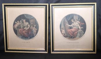 Includes Study And Composition Framed Prints From Original Drawings By G.B Cipriani Inveni