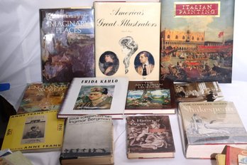 Collection Of Assorted Vintage Books, Titles Include America's Great Illustrators, Frida Kahlo And More