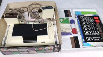 Vintage Magnavox Odyssey Electronic Game With Accessories, Made In USA.