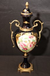 Hand Painted Secor T Limoges Bleu Sevres, Fleurs Flandes