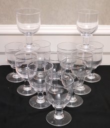 Collection Of Assorted Sized Handblown Glasses By Simon Pearce