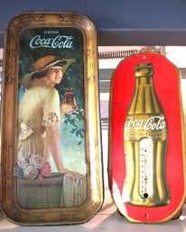 Pair Of Coca Cola Advertisement Signs