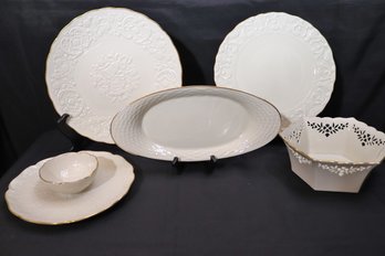 Collection Of Lenox Serving Pieces Includes The Marriage Plate And More