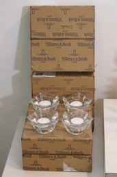 Set Of 16 Villeroy And  Boch Mood Tea Light Candle Holders Like New With Box.
