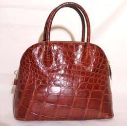 John F Made In Florence Italy Genuine Alligator With Crossbody Strap
